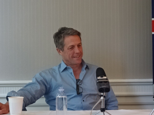 Hugh Grant takes questions about "A Very English Scandal at West Hollywood's London Hotel