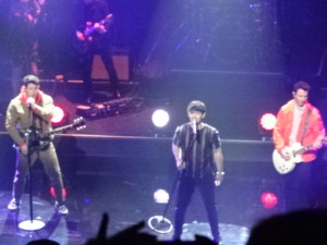 The Jonas Brothers perform at CW's upfront presentation